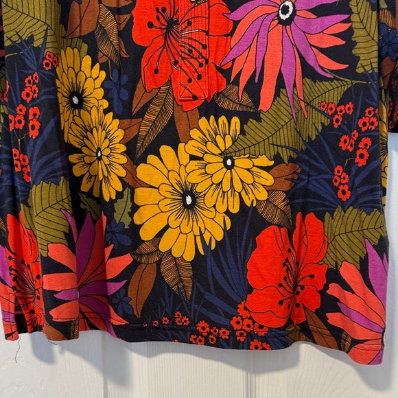 La Prestic Ouiston Floral Multicolor Blouse Women Size 4 (equivalent to an XL) - Picture 5 of 9